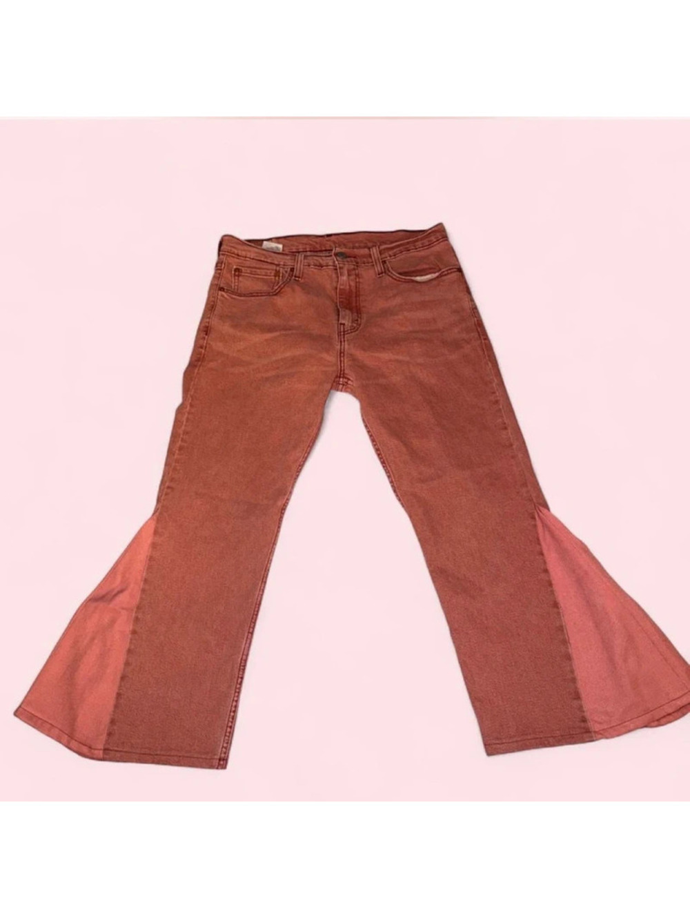 Womens custom upcycled flare Levis jeans [COPY]